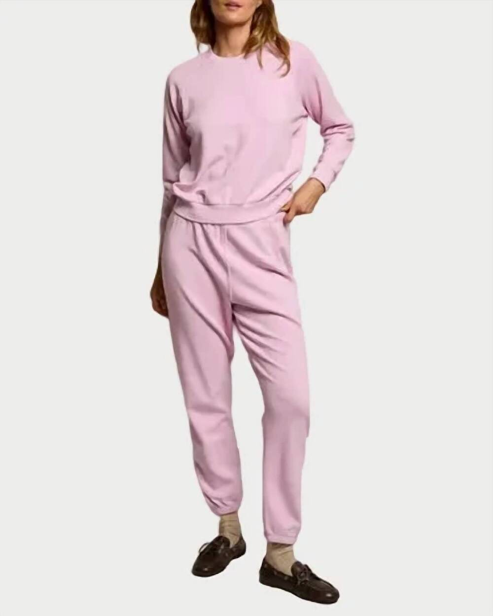NEW PERFECTWHITETEE johnny jogger pants in sugar pink